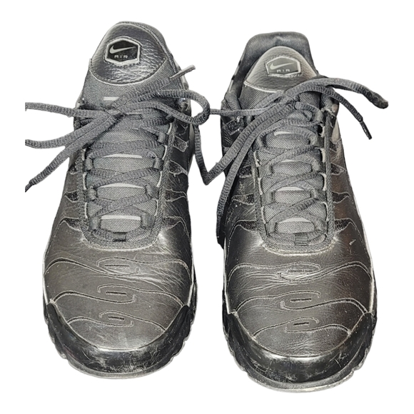 Nike Air Max Plus TN Triple Black Men’s Sz 10.5 Sneakers AJ2029-001 SB7 - Picture 7 of 10